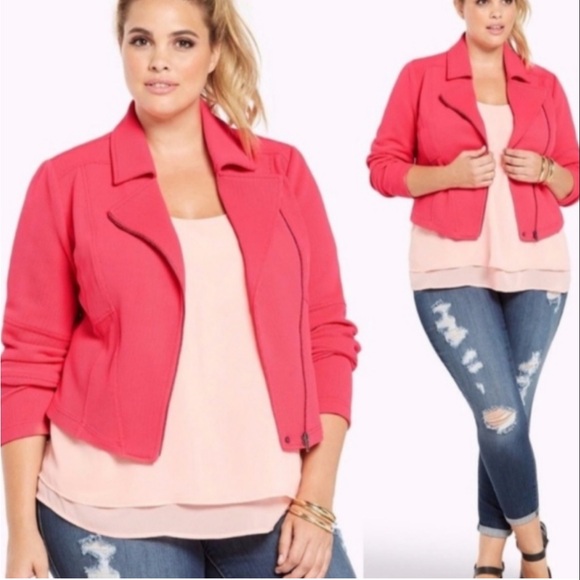 torrid Jackets & Blazers - Torrid Pink Cropped Blazer - Size 0